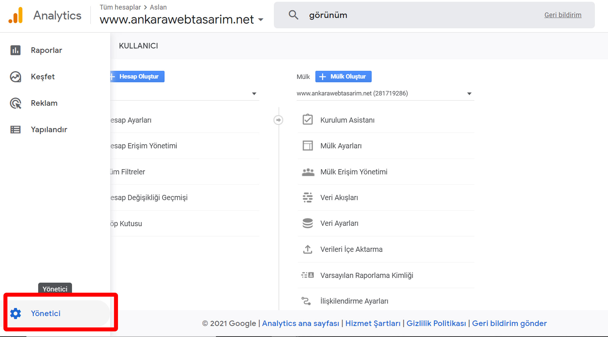 Analytics Dönüşüm İzleme Kurulumu