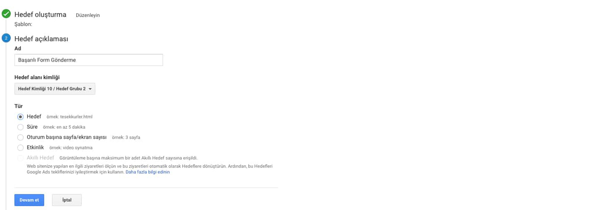 Analytics Dönüşüm İzleme Kurulumu